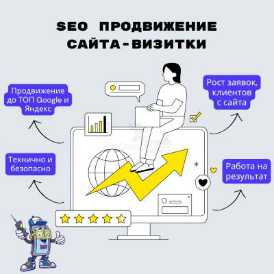Услуга SEO продвижение сайта-визитки - купить в Новопокровской